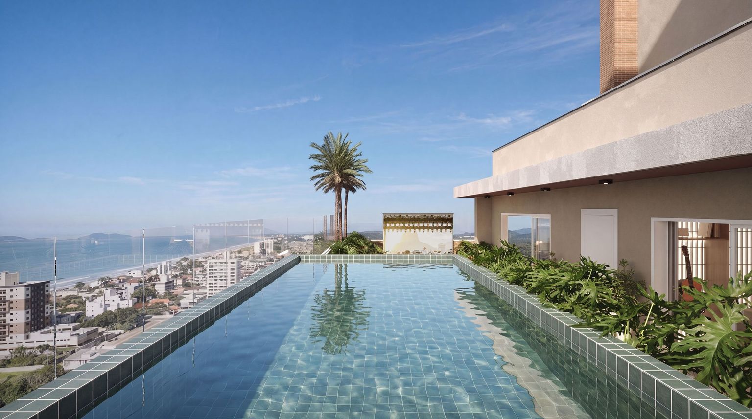 Área comum: ROOFTOP COM PISCINA AQUECIDA E CINEMA